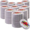 KADAX Couvercle à vis fi82 mm x 100 pcs, Couvercle twist-off Ensemble en métal, Couvercle de rechange pour bocaux, Couvercle avec 6 crans d'encliquetage pour bocaux droits et bocaux de conserve