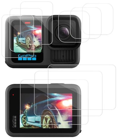 KOZOY Schutzkamera Schutzfolie, 9Pcs Displayschutzfolie für GoPro Hero 13 Black, Panzerglas Display-Härtungsfolie, 9H Härte Anti-Kratzer Schutzglas Objektivschutz Folie (9)