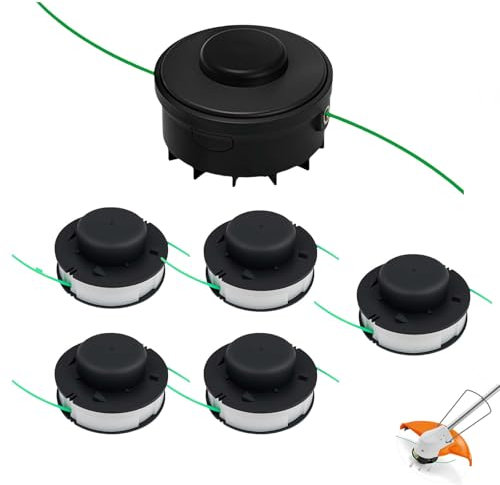 Cloudarrow C2-2 Tête de rechange pour débroussailleuse STHIL Autocut 2-2 FSA 56 avec lot de 5 bobines de fil pour débroussailleuse Weed Eater 4008 710 2103, 40087104301