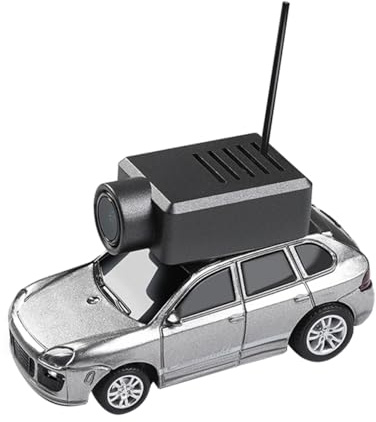 TechSpieler WL 1/64 Mini RC Auto, APP-gesteuertes, Voll Proportionales FPV-Kamera-Auto Mit WiFi-Modul Und 3 Geschwindigkeitsmodi, RC-Enthusiasten (RTR/Grau)