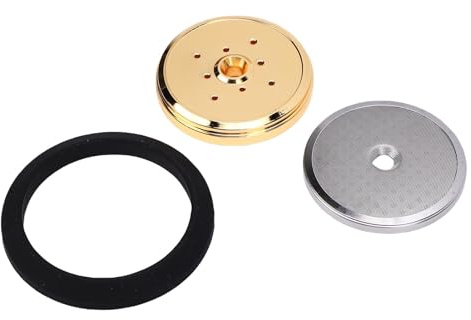 AUNMAS Dichtungsset für Kaffeemaschinen-Duschsiebhalter, Inklusive Edelstahl-Duschsiebhalter-Silikondichtung und Schraube, für NUOVA 58-mm-Gruppenkopf
