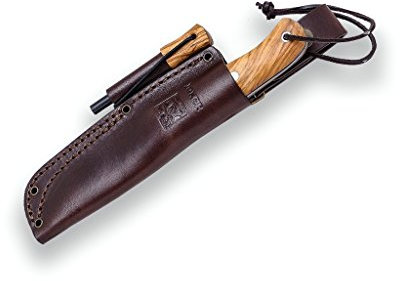 Joker CO112-P - BUSHCRAFT Couteau BS9 CAMPERO. acier MOVA 1.4116, avec Poignée de BOIS D'OLIVIER, et lame 10,5 CM. avec - Outil pour la chasse, la pêche, la survie et Bushcraft - Fabriqué à Albacete