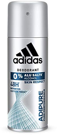 Adidas, Adipure Deodorant Spray für Herren, 48 Stunden Frische, 150 ml