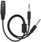 XLR Luftfahrtkopfhörer auf Dual-Stecker GA 5 Adapter, Flugzeug-Audiokabel, Luftfahrtkopfhörer