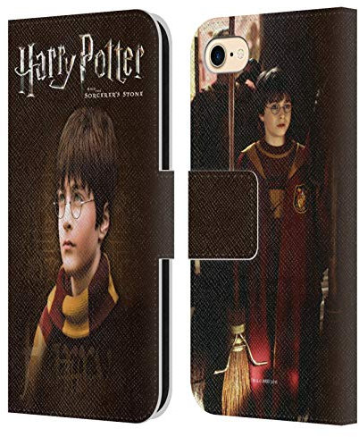 Head Case Designs Offizielle Harry Potter Schaal Sorcerer's Stone II Leder Brieftaschen Handyhülle Hülle Huelle kompatibel mit Apple iPhone 7/8 / SE 2020 & 2022