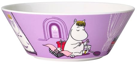 Arabia 1052345 MOOMIN BOWL Servierschale, Porzellan, Flieder, 15 cm