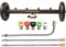 GDHXW Multipurpose Undercarriage Cleaner Surface Cleaner for Pressure Washer 4000 PSI 16 Inch Underbody Car Wash Water Broom with 3 Pieces Extension Wand 5 High Pressure Nozzle