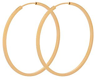 Pernille Corydon Creolen Gold Small Orbit - Damen-Ohrringe Ø 40 mm Silber 925 18k vergoldet - E052g