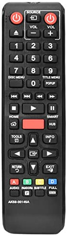 Socobeta Replaced Remote DVD Player Controller, Universal TV Remote Control for Blu-Ray DVD, AK59-00145A Remote Control