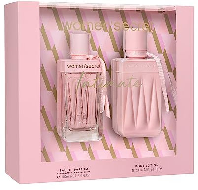 Women'secret Intimate Estuche Regalo Perfumes de Mujer Pack de 2 Piezas Eau de Parfum 100ml con Vaporizador y Body Lotion 200ml Set Fragancia Oriental y Floral Colonia Mujer