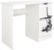 Leomark Weiß Kinderschreibtisch - Roma - Gemütlich Schreibtisch für Kinder mit Regal, Computertisch, Möbel für Kinderzimmer, Höhe: 77 cm (UV-Druck: Alte Windmühle)