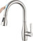 CREA Touch Sensor Kitchen Tap With Pull Out Sprayer, 3 Function, 360° Swivel Mixer for Sink, Stainless Steel