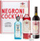 Martini Negroni Cocktail Kit Gift Set, Include Martini Riserva Speciale Rubino Vermouth 75cl, Martini Riserva Speciale Bitter 70cl, Gin Bombay Sapphire 35cl, Bicchiere Tumbler Martini