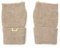 UNDERCONTROL Gold Label Kaschmir-Wollmischung, weiche Haptik, Daumenloch, fingerlose Handgelenksmanschette, kurze Damen-Handgelenkswärmer, gerippte Handy-Handschuhe, Korea (BEIGE)