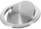 Angoily 8.2 Inch Stainless Steel Round Garbage Flap Lid Trash Bin Cover,Simple Trash Grommet for Kitchen Countertop with Auto Cover,Balance Swing Flush Built-in Dustbin Lid for Kitchen Counter Top