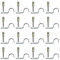Deckennagel, Deckennagelset 100 STÜCKE Legierter Stahl für die Holzbearbeitung (16 mm / 0,63 Zoll Rohrclip-Nagel)