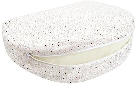 Chicco Boppy Wedge Schwangerschaftskissen, kompakt, maschinenwaschbar, Unterstützung für Bauch, Beine, Hüften und Rücken, für alle Phasen der Schwangerschaft, helle Farbe (Spiral)