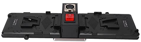 V-Mount-Batterieadapterplatte, V-Mount-Batterieplatte. Aluminiumlegierung ABS. Effektiv für LED-Panel-Leuchten