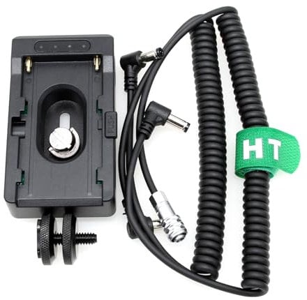 HangTon NP-F970 Akku-Adapter zu BMPCC 4K 6K Pro 12V Stromkabel für Sony Blackmagic Pocket Cinema Camera