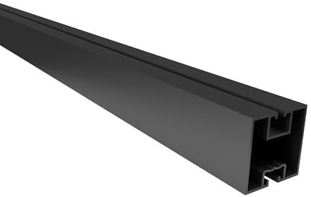 doitBau -4 Stück Montageschiene 1,2x0,4x0,4 m schwarz für Solarmodule | PV Modul Halterung | Effektive Balkonkraftwerk Halterung | Langlebige Schienen für Solarmodule | Aluprofil für Photovoltaik