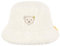 Steiff Hut EU Größe 49 Eggnog, Kinderhut für den Herbst Winter, Teddy Plüsch Hut, Wintermützen für Jungen und Mädchen, Fischerhut, Flauschige Mütze