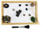 Tabletop Zen Garden, Zen Garden Sand Kit - Zen Garden Sand Kit Wooden Tray Zen Garden - Home Decor, , Kitchen Table, Plant Rake Tool with 3 B