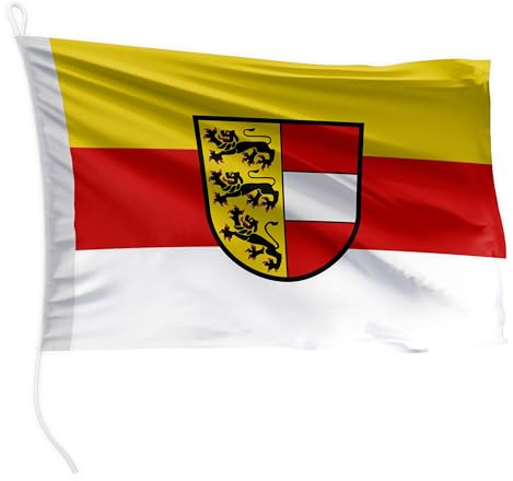 FLAGLY Premium Bootsfahne Kärnten 20 x 30 cm - 115g/m² Stoffgewicht - gedruckt, robust mit Strick & Schlaufe, Bootszubehör Motorboot (20 x 30 cm - Kärnten)
