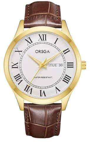 CIVO Armbanduhr Herren Leder Uhr: Quarz Uhren für Männer mit Datum - Analog Braun Wasserdicht Herrenuhr