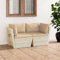 ShGaxin Garten-Palettensofa 2-Sitzer mit Kissen, Lounge Sofa Outdoor, Garten Loungemöbel, Gartensofa, Gartencouch, Outdoor Möbel Sofa, Fichtenholz