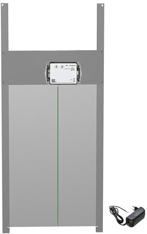 JOSTechnik - HK-Compact 340x550mm Rahmengerät; HK-C-RG Hühnerklappe mit Lichtsensor und Selbstverriegelung 12V; automatische Hühnertür; Dämmerungsgesteuert in verschiedenen Klappengrößen (340x550)