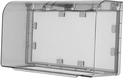 DOITOOL Copertura Per Prese Elettriche Doppie Coperchio Presa Elettrica Impermeabile Adesivo Protezione Stagna Per Presa Domestica Cucina Bagno Ufficio Installazione Facile