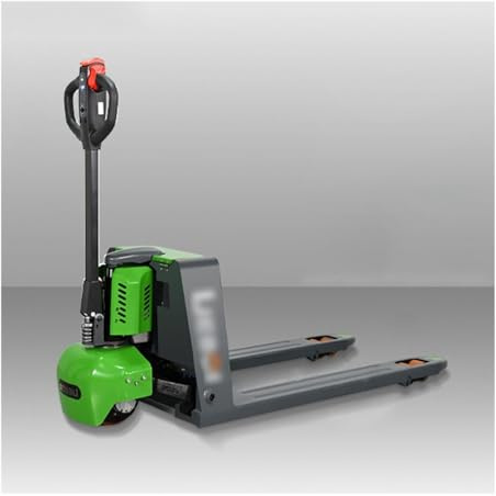 Transpalette, Transpalette électrique avec poignée multifonctionnelle, transpalette électrique au lithium, capacité de 3300 lb, chariot de transport de palettes alimenté par batterie au lithium(55cm)