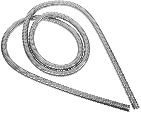 MALUGOGO Flexibler Edelstahl Kabel Schutzschlauch Abriebfester Metallschlauchkabelschutz für Automotive und Forstwirtschaft in Silberner Ausführung