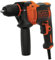 BLACK+DECKER BEH710-QS - Trapano avvitatore a percussione a velocità variabile, 710 W, mandrino autoserrante da 13 mm