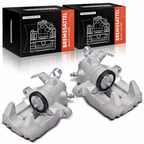Frankberg 2x Bremssattel Bremszange Hinten Links Rechts Aluminium Kompatibel mit Golf IV Polo Fabia I Fabia II A3 Leon Ibiza III TT Cordoba R.o.o.m.s.t.e.r Replace# 1J0615424F
