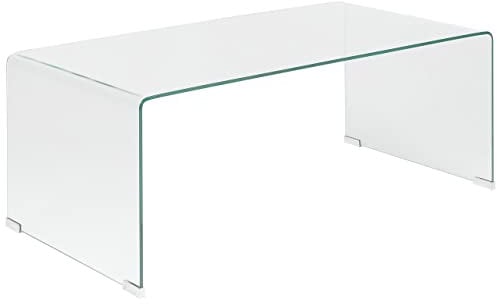 Minimalistischer Couchtisch transparent Glas Kendall