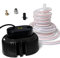 EDOU Submersible Swimming Pool Cover Pump - Ideal for Draining Water Above Ground, In-Ground Pools - 850 GPH Max Flow, 75W Max Power - Includes 16 Feet Kink-Proof Drainage Hose and 3 Adapters (Black)