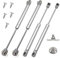 GothicBride 4pcs Pistones a Gas, 120N Resorte de Gas, Bisagras de Cierre Suave, Pistones Hidraulicos Amortiguadores Muebles para Armario Cocina(4, 120N)