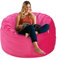HABUTWAY Sitzsack-Stuhl, luxuriöses Samt, ultraweiches Fell mit hohem Rückprall-Memory-Schaum, Sitzsack, Stühle, Plüsch-Sofa mit flauschigem, abnehmbarem Schwamm, 91 cm, Rosa