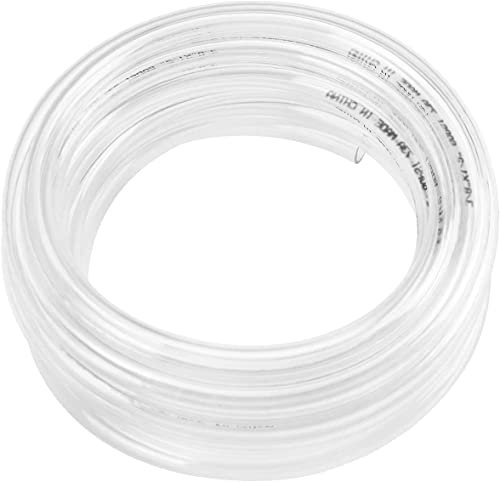 Eastrans 7,6 m x 3,8 cm ID, transparenter Vinylschlauch, flexibler Hybrid-PVC-Schlauch, leichter Kunststoffschlauch, UV-chemikalienbeständiger Vinylschlauch, BPA-frei und ungiftig