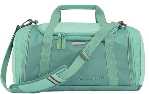 coocazoo Sporttasche „All Mint”, türkis, Hauptfach, Nasswäschefach, Seitentasche, Reflektoren, 20 Liter, ab der 3. Klasse