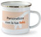 PHOTOCITY Tazza personalizzata smaltata - in alluminio personalizzabile con foto e testo - tazza infrangibile asilo