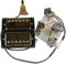 Humbucker Gitarren-Tonabnehmer-Set mit 4C-Kabelbaum, Push-Pull-Schalter für Gibson Epiphone E-Gitarre, Ersatzteile (goldfarbener schwarzer Rahmen)