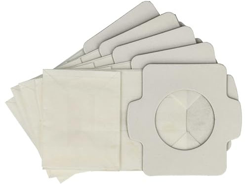 vhbw 5X Staubsaugerbeutel kompatibel mit Makita CL100, CL100DZX, CL100D, CL070, CL100DZ, CL070D Staubsauger - Papier, 11,8cm x 6cm Hellblau