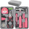 Hi-Spec Set Attrezzi 25 Pezzi Rosa per Casa e Fai da Te – Kit di Base per Donne