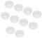 sourcing map 10Pcs Snap Rubber Grommet Plug Mount Dia 15mm ID 11mm Narrow Groove Width 2mm Seal Anti-Scratch for Electrical Box Cable Pipes Transparent