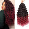 Lanse Gogo Curl Crochet Hair 18 Inch 8 Packs Ocean Wave Deep Twist Goddess Box Braids Pre Looped Long Curly Water Wave Synthetic Braiding Hair for Women Girl Kids (T/Bug, 18inch)
