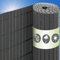UrFence 100x500 Brise Vue Balcon Exterieur - Canisse PVC Gris - Cloture de Jardin Cache Vis-à-Vis - Brise Vent Terrasse Exterieur Pare Soleil Balcon Cache Vue Jardin Lamelle Occultante Grillage Rigide