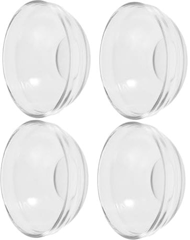Garneck 4pcs Small Glass Bowls Prep Bowls for Baking Ingredient Potpourri Stackable Feature for Kitchen Restaurant (3 Oz)