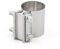 Exhaust Clamp, Pipe Clamp 2.0 2.25 2.5 2.75'' 3.0 4.0 Butt Joint Exhaust Band Clamp Sleeve 304 Stainless Steel Exhaust Sleeve Coupler Step Clamps(2.25INCH)